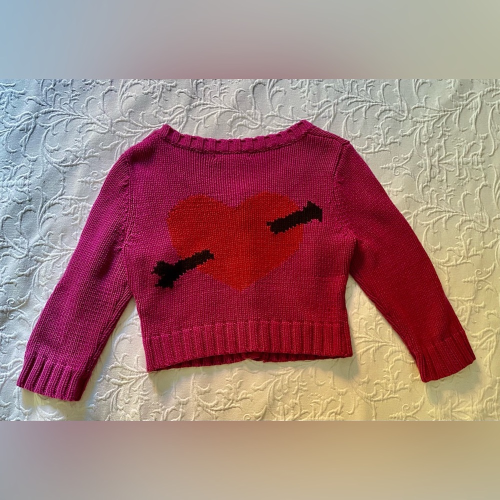Betsey Johnson Cropped 💘 Sweater!
